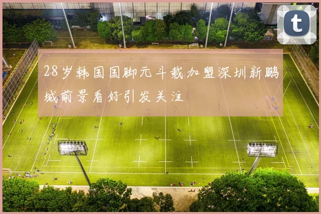 28岁韩国国脚元斗载加盟深圳新鹏城前景看好引发关注